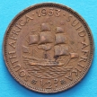 Монета Южная Африка 1/2 пенни 1953 год.