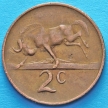 Монета ЮАР 2 цента 1968 год.