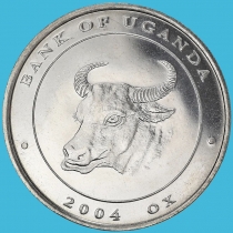 Уганда 100 шиллингов 2004 год. Бык
