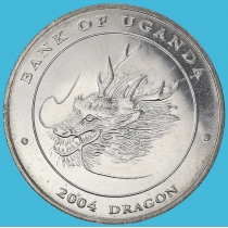Уганда 100 шиллингов 2004 год. Дракон