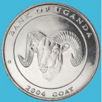 Уганда 100 шиллингов 2004 год. Козел