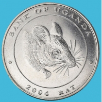 Уганда 100 шиллингов 2004 год. Крыса