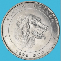 Уганда 100 шиллингов 2004 год. Собака