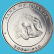 Монета Уганда 100 шиллингов 2004 год.  Свинья