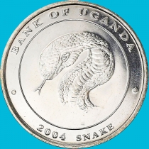 Уганда 100 шиллингов 2004 год. Змея