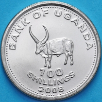 Уганда 100 шиллингов 2008 год.