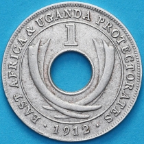Британская Восточная Африка, Уганда 1 цент 1912 год. №2