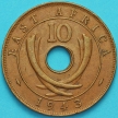 Монета Британская Восточная Африка 10 центов 1943 год