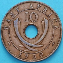 Британская Восточная Африка 10 центов 1950 год