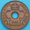 Монета Восточная Африка 10 центов 1950 год