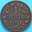Монета Германская Восточная Африка 1 геллер 1911 год. J