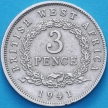 Монета Британская Западная Африка 3 пенса 1941 год. Н