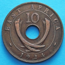 Британская Восточная Африка 10 центов 1924 год