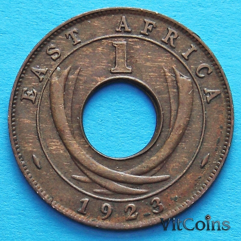 Монета Восточной Африки 1 цент 1922-1935 год.