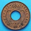 Монета Восточной Африки 1 цент 1949-1952 год.