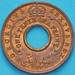 Монета Британская Западная Африка 1/10 пенни 1952 год.