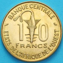 Западная Африка 10 франков 1966 год.
