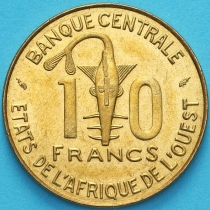 Западная Африка 10 франков 1981 год.