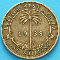 Британская Западная Африка 1 шиллинг 1938 год. №1