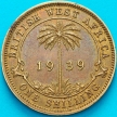 Монета Британская Западная Африка 1 шиллинг 1939 год. 