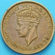 Монета Британская Западная Африка 1 шиллинг 1938 год. №2