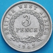 Монета Британская Западная Африка 3 пенса 1947 год. КN.