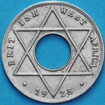Британская Западная Африка 1/10 пенни 1928 год. Н