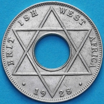 Британская Западная Африка 1/10 пенни 1928 год. КN
