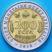 Монета КФА Западная Африка 200 франков 2010 год.