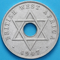 Британская Западная Африка 1 пенни 1947 год. KN.