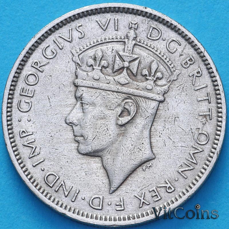 Монета Британская Западная Африка 3 пенса 1946 год. КN. №2