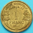 Монета Западная Африка 1 франк 1944 год.