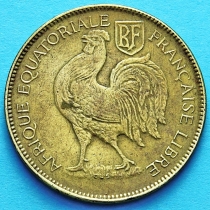 Экваториальная Африка Французская 1 франк 1942 год.