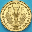 Монета Западная Африка 5 франков 1956 год. ESSAI