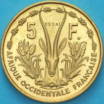 Западная Африка 5 франков 1956 год. ESSAI