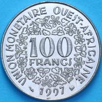 Западная Африка 100 франков 1997 год. UNC