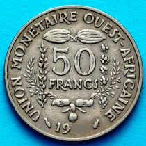 Западная Африка 50 франков 1974 год.