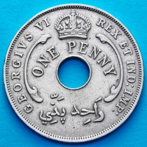 Британская Западная Африка 1 пенни 1940 год. 