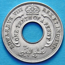 Британская Западная Африка 1/10 пенни 1936 год.