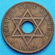 Монета Британской Западной Африки 1 пенни 1952 год.