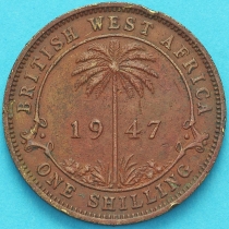 Британская Западная Африка 1 шиллинг 1947 год. KN.