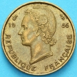 Монета Западная Африка 5 франков 1956 год. ХF