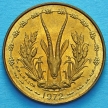 Монета КФА Западная Африка 5 франков 1972 год.