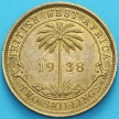 Монета Британская Западная Африкка 2 шиллинга 1938 год. Н