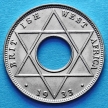 Монета Британской Западной Африки 1/10 пенни 1933 год.