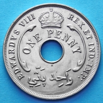 Британская Западная Африка 1 пенни 1936 год. Н