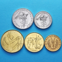 Западная Африка набор 5 монет 2010-2012 год.