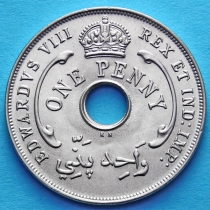 Британская Западная Африка 1 пенни 1936 год. KN.