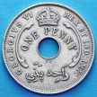 Монета Британской Западной Африки 1 пенни 1946 год. KN.