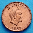 Монета Замбии 1 нгве 1983 год. Трубкозуб.